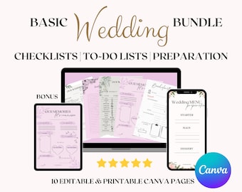 Basic Wedding Bundle - simply templates for your day D