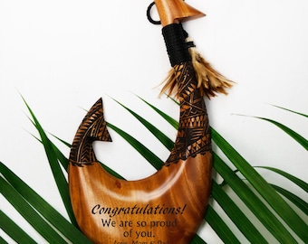 Maui Fish Hook With Custom Engraving - Etsy