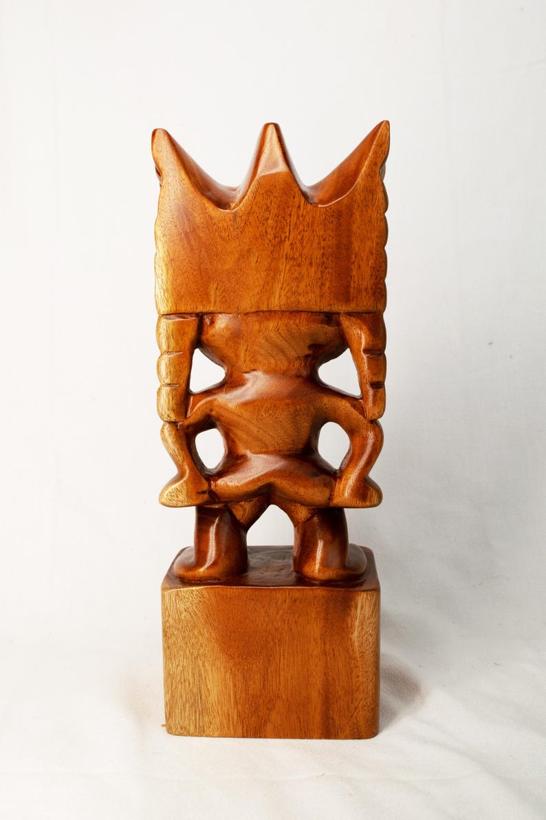 Personalized Authentic Hawaiian Warrior God Tiki Statue - Etsy