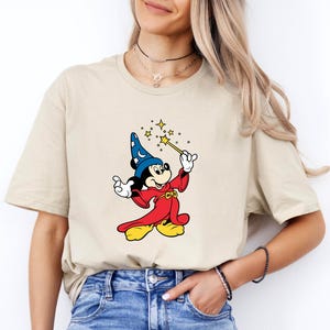 Mickey Sorcerer Disney Fantasia Baby Tee Croptop Shirt, Mickey Sorcerer Baby Tee, Girly Baby Tee, WDW Disneyland Girls trip womens Shirt