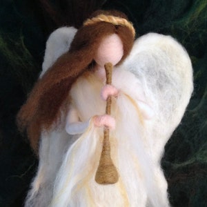 Christmas Needle Felted Angel Tree Topper, Waldorf NOTE WAIT TIME