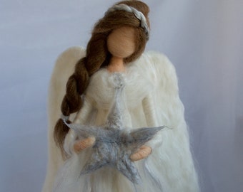 Angel Tree Topper Needle Felted Large, NOTE WAIT TIME