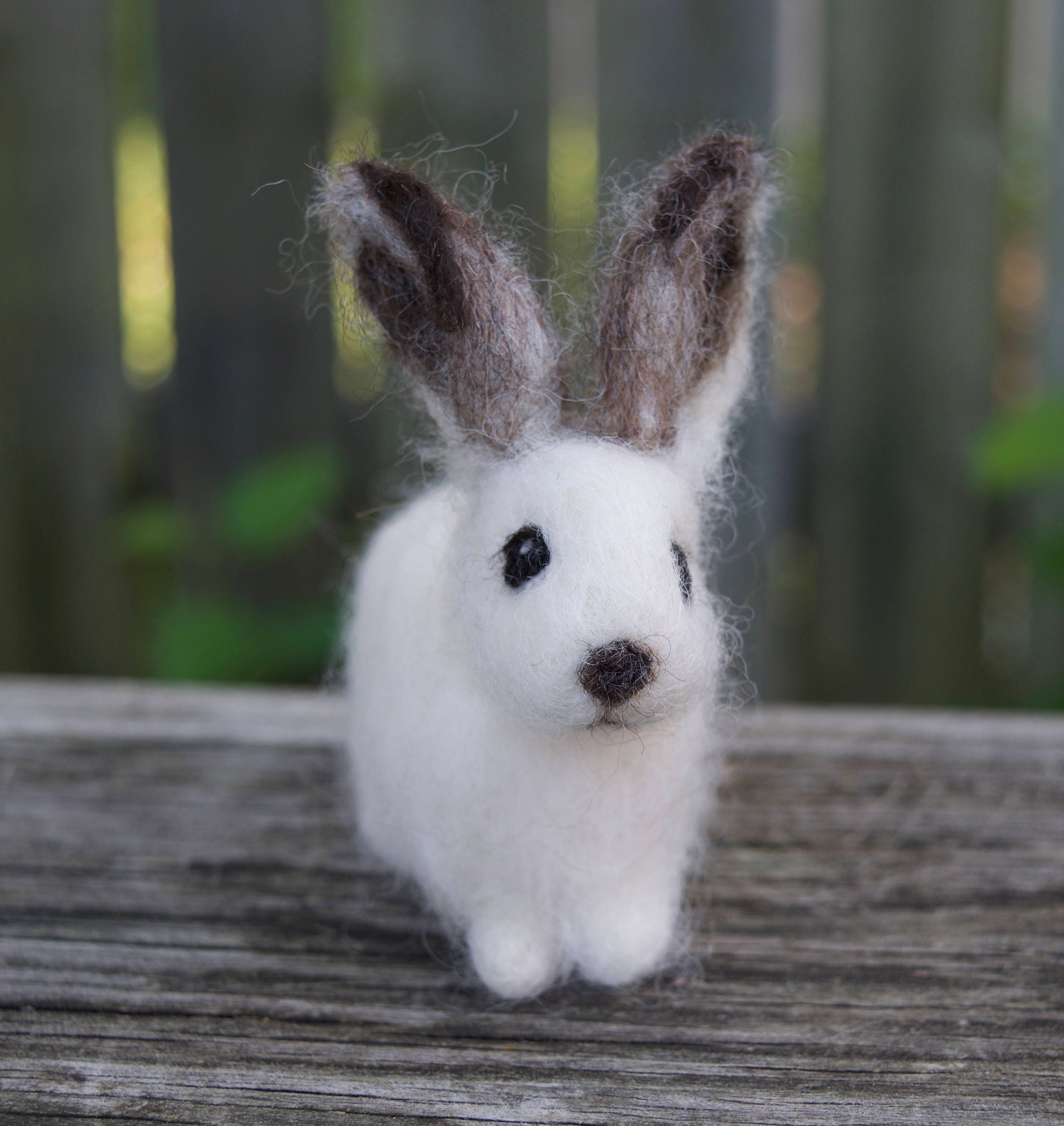Needle Felted Arctic Hare Bunny Rabbit White - Etsy