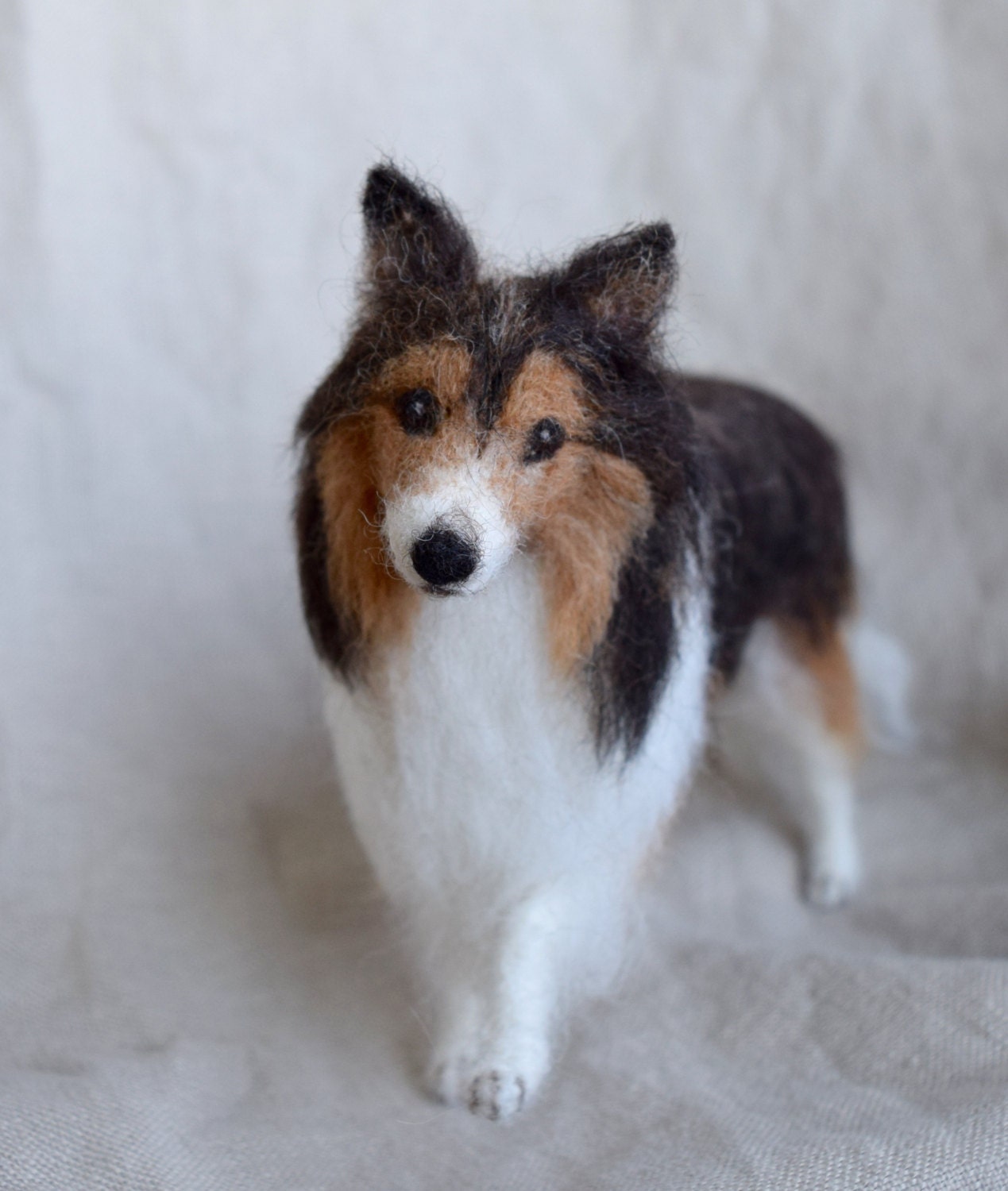 Needle Felted Dog Pet Portrait Sheltie Shetland Sheepdog Etsy