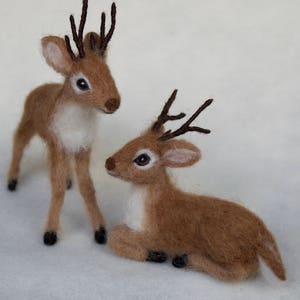 Needle Felted Reindeer, Christmas Santa Reindeer image 3