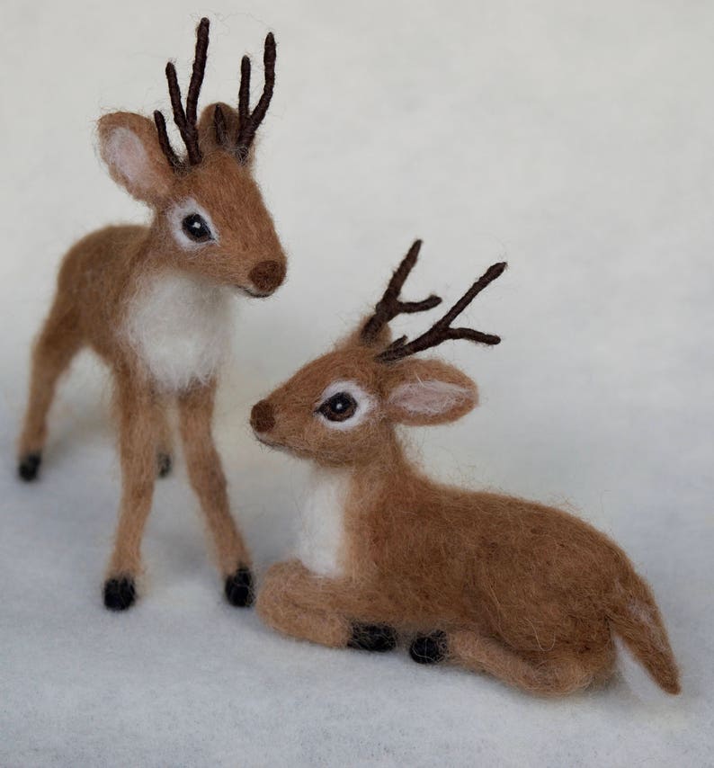 Needle Felted Reindeer, Christmas Santa Reindeer image 3