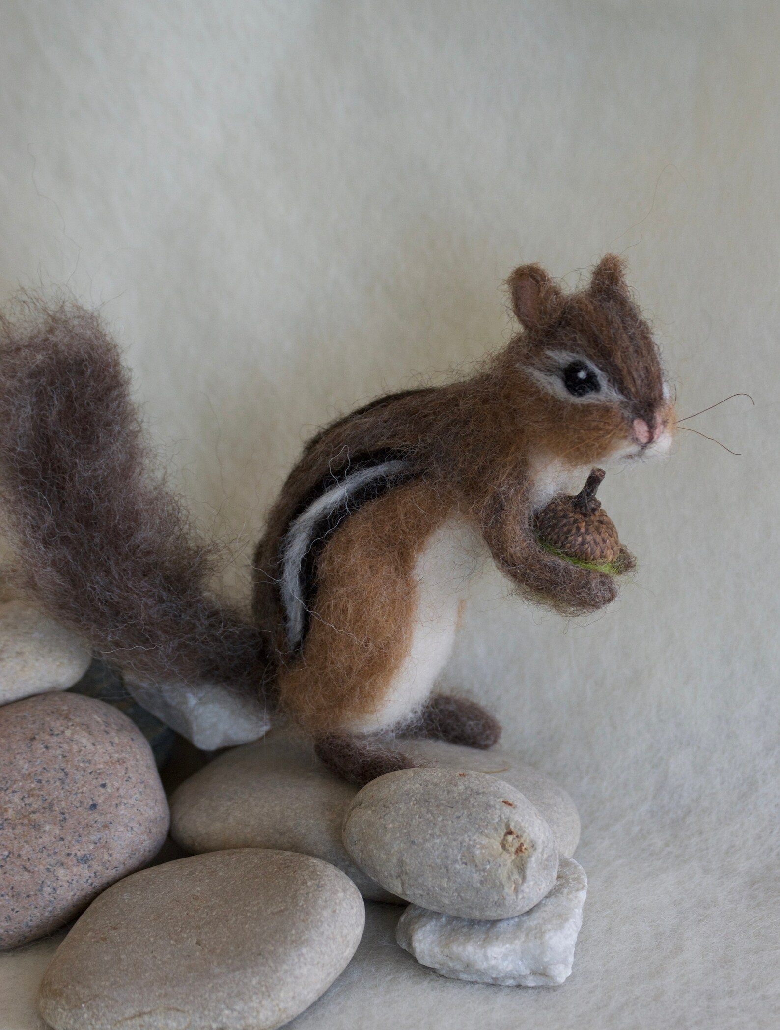 Needle Felted Chipmunk Realistic Life sized poseable Etsy