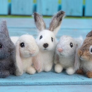 Needle Felted Arctic Hare Bunny Rabbit White - Etsy
