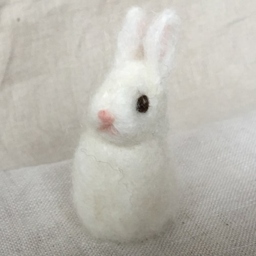 Needle Felt Finger Puppet Bunny Rabbit Waldorf Etsy