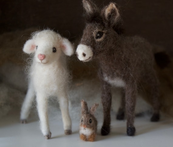 Needle Felted Lamb, Baby Sheep, Poseable, Extended Wait - Etsy