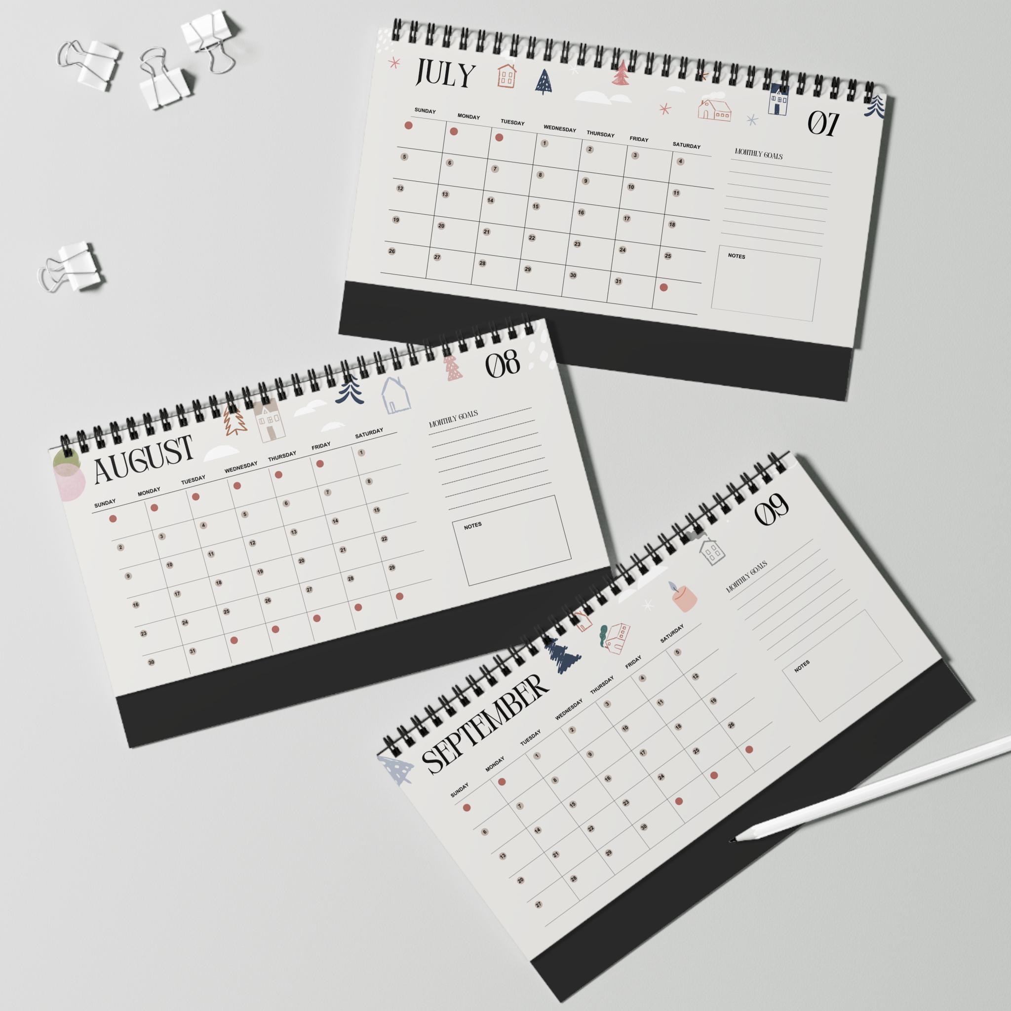 Small Desk Calendar 2026 - Standing 2026 Desk Calendar, Oct.2025 To Dec.2026, 8 - View #7