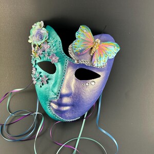 Venetian MASK, WEARABLE MASK, handmade mask, wall decoration, female wearable mask, Halloween mask, party mask, Masquerade,Mardi Gras,