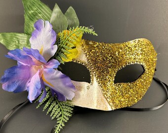 Handcrafted durable Costume Mask, Fairy Mask, Halloween Mask, perfect for Cosplay, great to wear with Renaissance costume during festival,