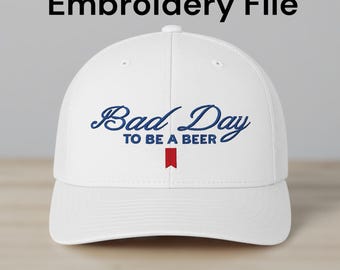 Funny Beer Saying Embroidery Design DST PES EMB File Instant Download