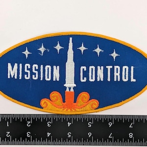 Vantage rare mission control embordered patch 8x4 inches