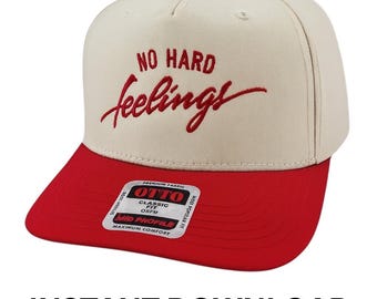 Diseño de bordado "Sin resentimientos" - Archivo DST para descarga instantánea / Bordado de gorras