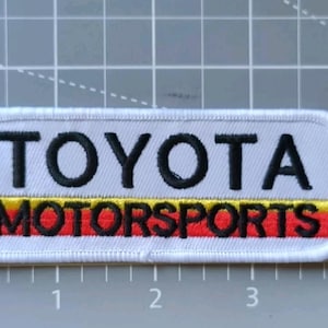 Toyota Motorsport vintage iron on patch 4x1.5