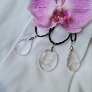 Rock crystal pendant - natural stone
