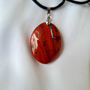 Red Jasper Pendant - Natural Stone