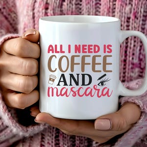 Coffee Lover Tasse: Weiße Keramik mit Spruch, 11oz