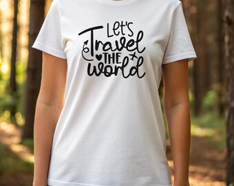 Wanderlust Travel Tee, Unisex Cotton Shirt (Adventure Ready)