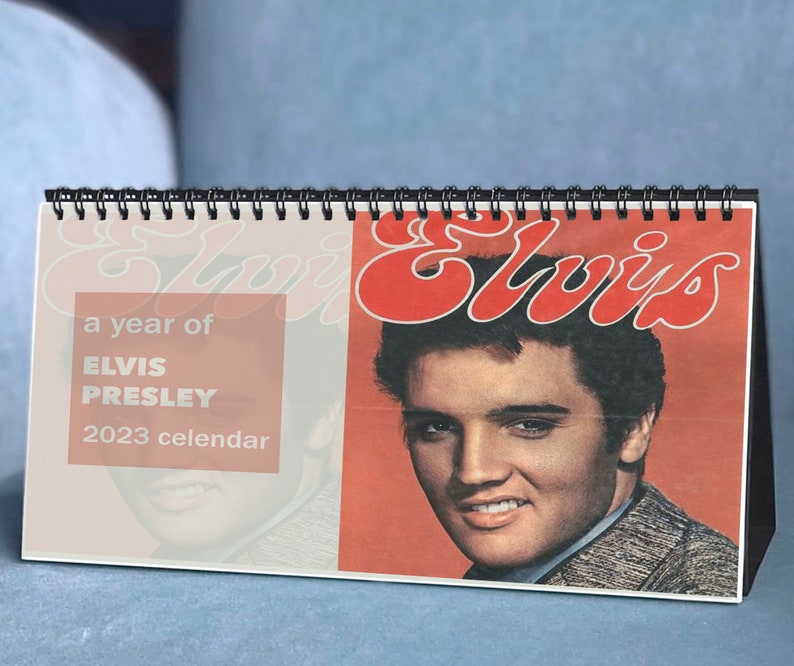 2023 Elvis Presley Calendar 2023 Desk Calendar Celebrity Etsy Canada