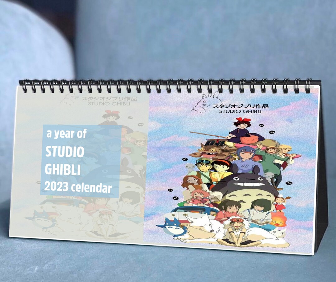 2023 Studio Ghibli Calendario 2023 Calendario De Escritorio Etsy México