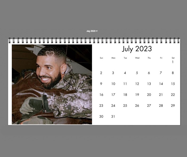 2023-drake-calendar-2023-desk-calendar-celebrity-calendar-etsy