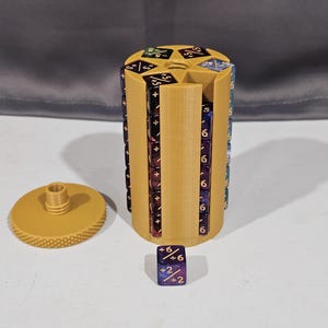Würfelhalter für 16 mm W6 – Kompaktes 3D Würfel-Case – Für 6-seitige Würfel – Tabletop Gaming & DND Aufbewahrungsbox