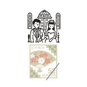 Chapel of happiness | Kitte no Kobito Rubber Stamp, Made in Japan