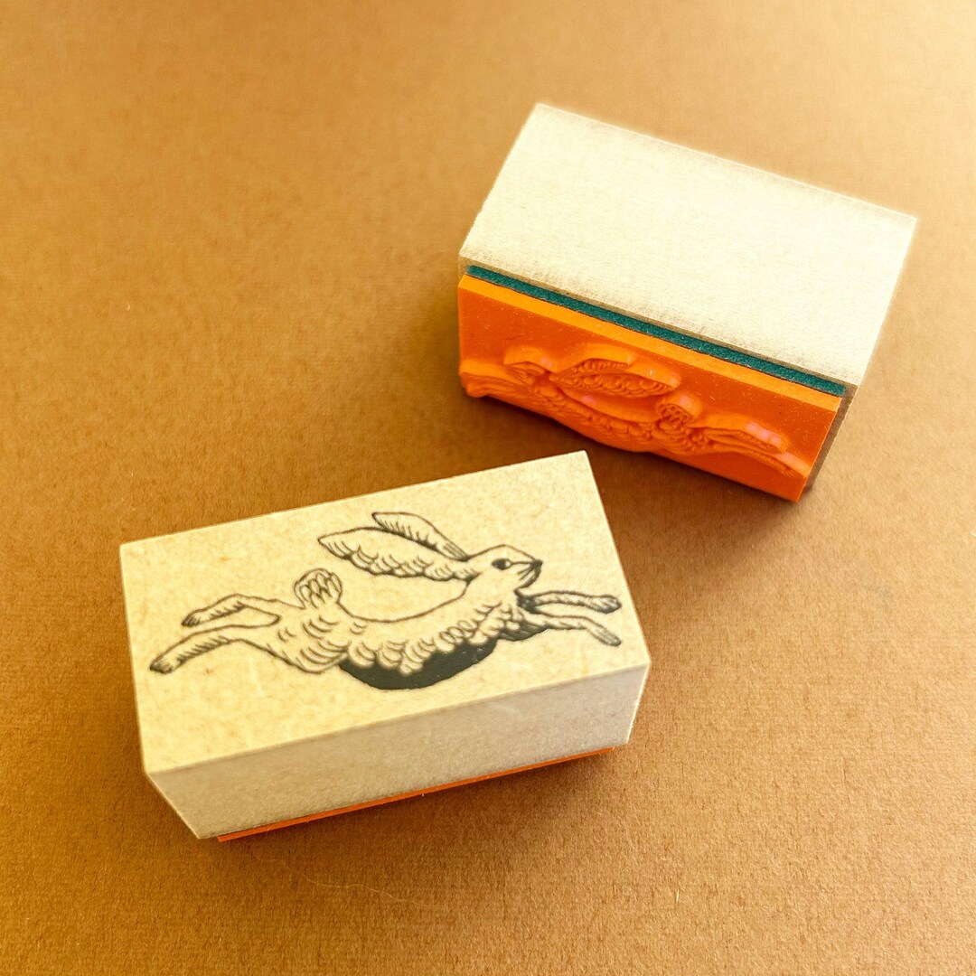 White Rabbit | Rubber Stamp Kinotorico Collections, Made in Japan - Etsy