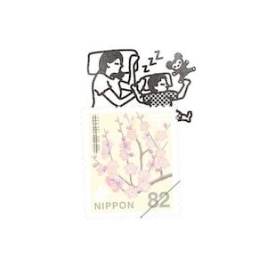Sweet Dreams | Kitte no Kobito Rubber Stamp, Made in Japan