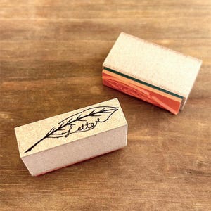 Feather Pen | Rubber Stamp Kinotorico Collections, Made in Japan