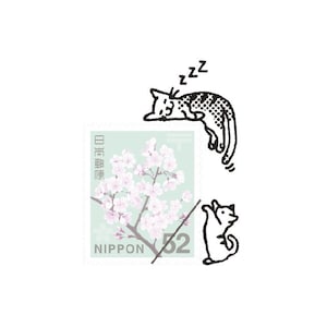 Schläfrige Kätzchen | Kitte no Kobito Stempel, Hergestellt in Japan