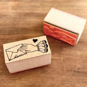 Lette Hand | Rubber Stamp Kinotorico Collections, Made in Japan