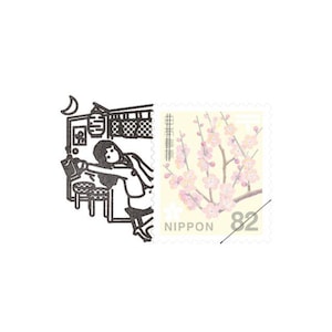 Cheers! | Kitte no Kobito Rubber Stamp, Made in Japan