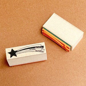 Shooting star | Rubber Stamp Kinotorico Collections, Made in Japan