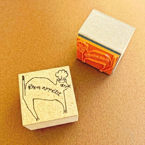 Chef Cat | Rubber Stamp Kinotorico Collections, Made in Japan
