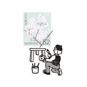Stamp artist at work | Kitte no Kobito Rubber Stamp, Made in Japan