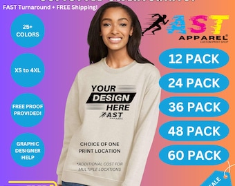 Bulk Custom Softstyle Sweatshirts – Personalized Design, Wholesale