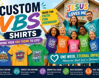 Custom VBS Shirts | Vacation Bible School Ministry Apparel