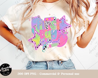 Teacher Life PNG: Back to School Sublimation Design (Digital Download)