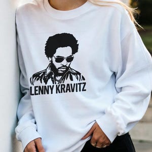 Lenny Kravitz Sweatshirt | Gemütliche Baumwoll-Polyester-Mischung | Perfektes Geschenk für Musikliebhaber