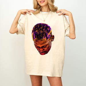Dennis Rodman T-Shirt - Vintage Style Cotton Tee for Basketball Fans