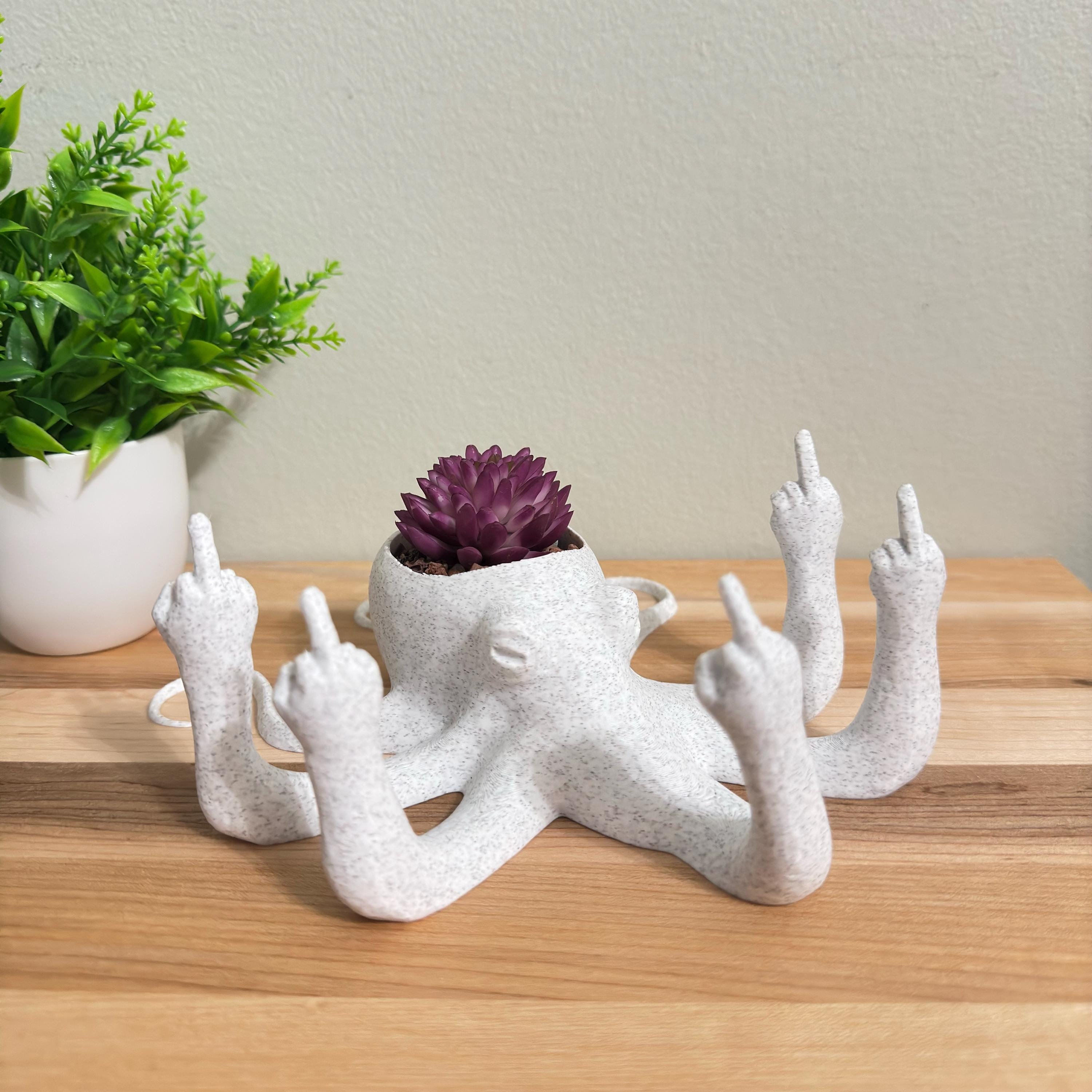 【ラプンツェル様用】ORCUSTUS / Orcustus Fucktopus Planter: 3D Printed Octopus Pot - Funny Gag Gift - Etsy