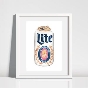 ミラー ライト プリント | ミラー ライト ウォール アート | ミラー ライト ラバー | ビール ウォール アート | ビール ラバー | バー カート デコレーション