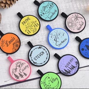 Aangepaste hondenpenning voor honden, gegraveerde siliconen hondenpenning, geluidloze tag, ronde stille hondenpenning, gepersonaliseerde stille hondenpenning, gegraveerde hondenpenning