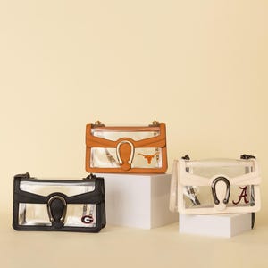 Klare Stadiontasche | Stylische, transparente Stadion-Tasche Klare Spieltag Tasche | Klare Stadionzugelassene Geldbörse