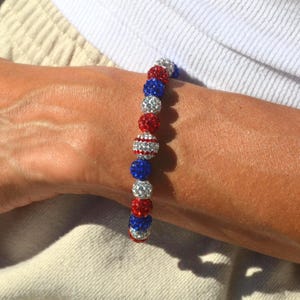 Beaded Sparkle Bracelet, Game Day Bling