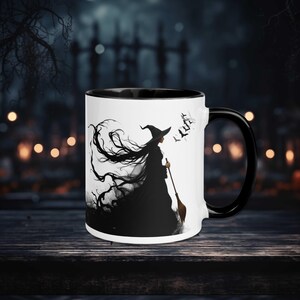 Witch Coffee Mug, Halloween Coffee Mug, Halloween Gift, Gothic Coffee Mug, Wiccan Coffee Mug, Witchy Gifts, Spooky Coffee Mug, Witch Hat Mug